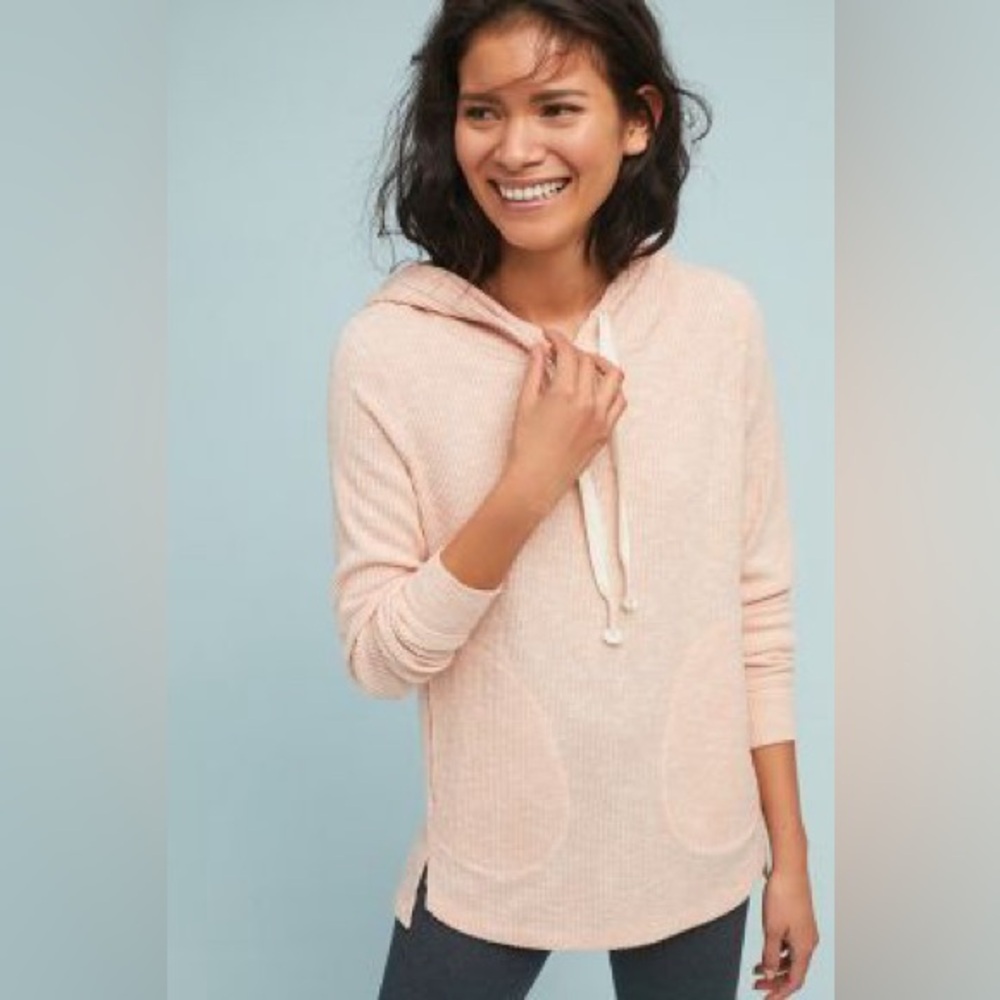 Anthropologie pink Rosalie hoodie